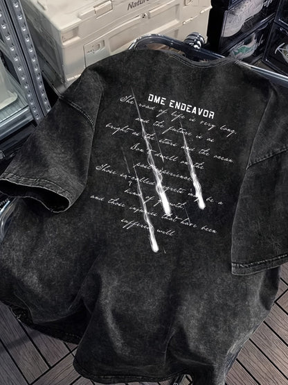 Herren Streetstyle Oversize T-Shirt mit Print – Lässige Mode für Alltag und Freizeit