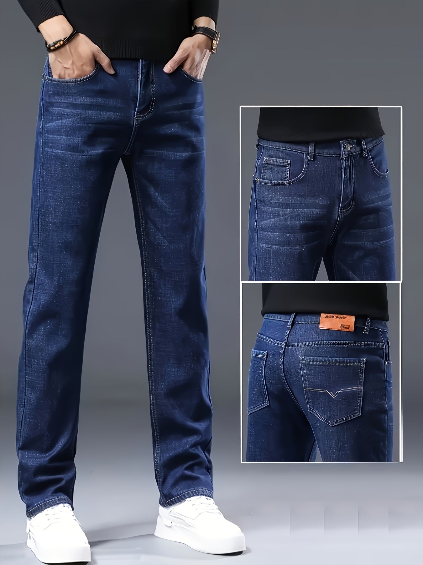 Herren Jeans Straight Fit – Lässige Denim Hose für Alltag und Freizeit