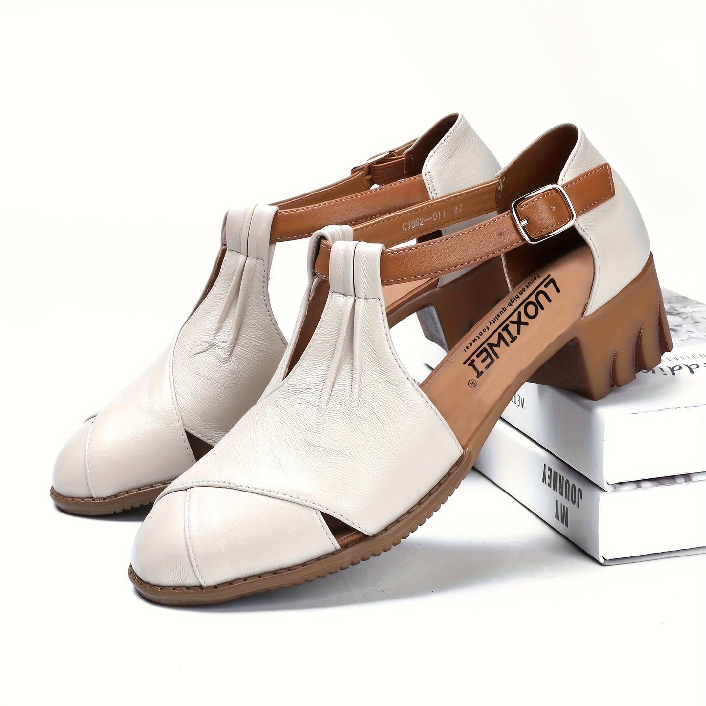 Damen Komfort-Sandalen mit Keilabsatz und Vintage-Touch – Elegante Sommerschuhe für Alltag & Freizeit