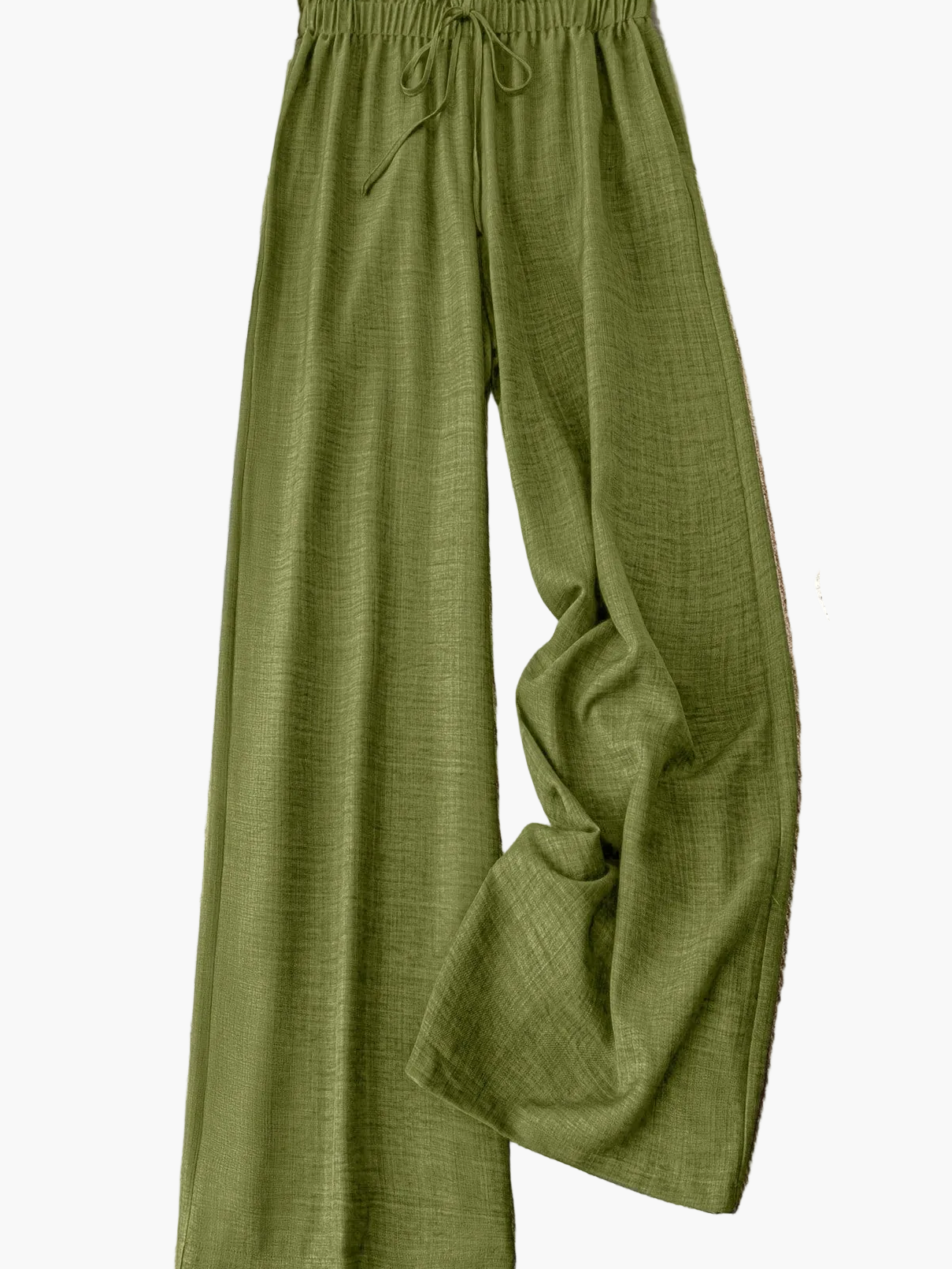 Damen Weite Freizeithose mit Kordelzug – Lässiger Look für Alltag & Urlaub