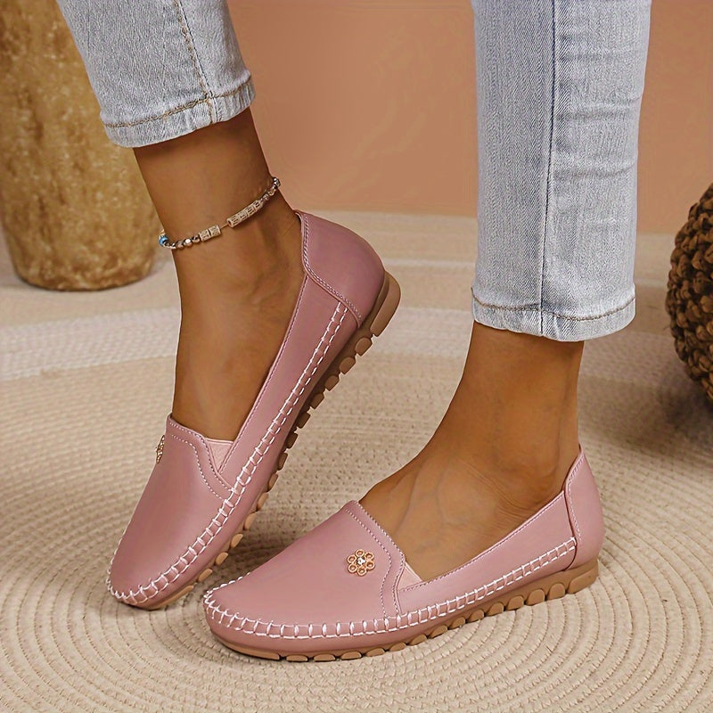Damen Bequeme Slipper Mokassins – Elegante Freizeit Loafer für Alltag & Büro