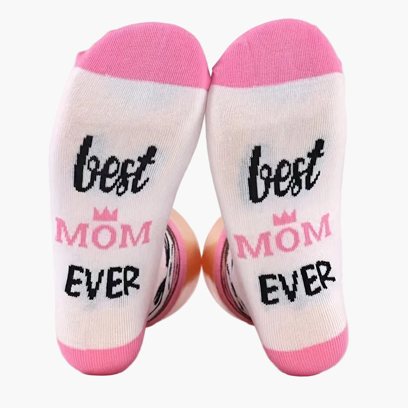 Damen Socken Best Mom Ever – Lustige Muttertagsgeschenk-Socken, Geschenkidee für Mütter