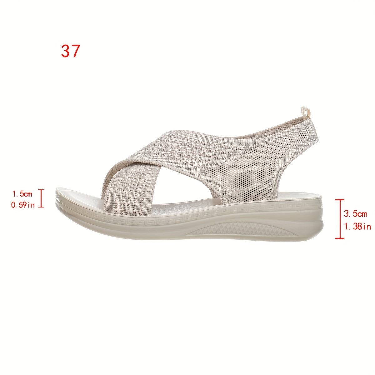 Damen Komfort-Slingback-Sandalen mit Kreuzriemen für Alltag und Freizeit