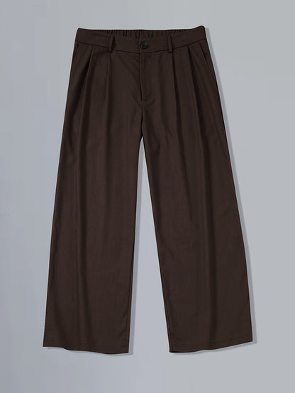 Herren Weitgeschnittene Vintage-Hose mit Bundfalten – Eleganter Streetstyle für Alltag und Freizeit