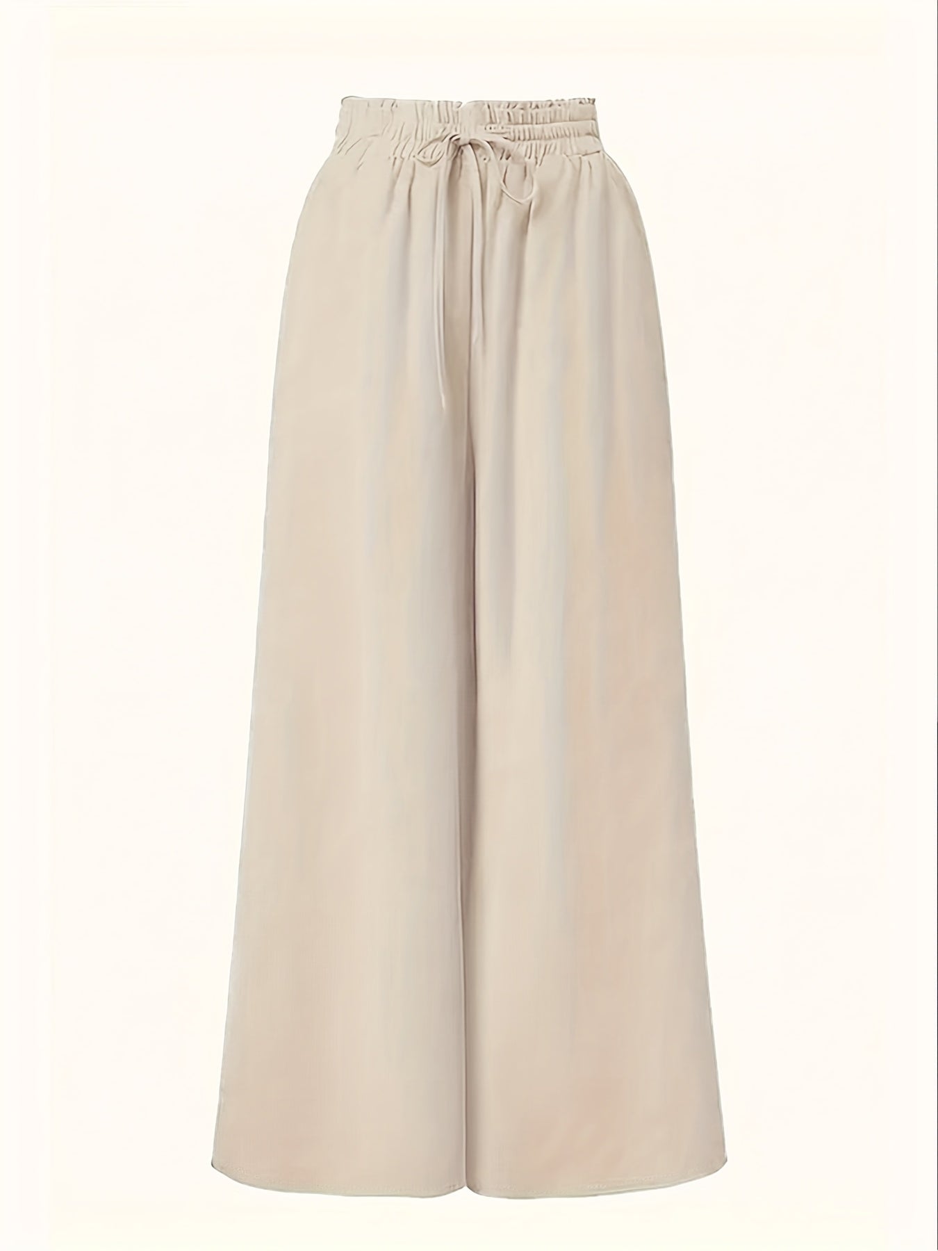 Damen Palazzo-Hose mit weitem Bein und Paperbag-Bund – Eleganter Stil für besondere Anlässe