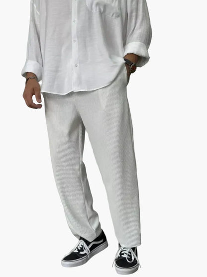 Herren Luxus Freizeithose im Old Money Stil – Elegante Alltagshose mit modernem Schnitt