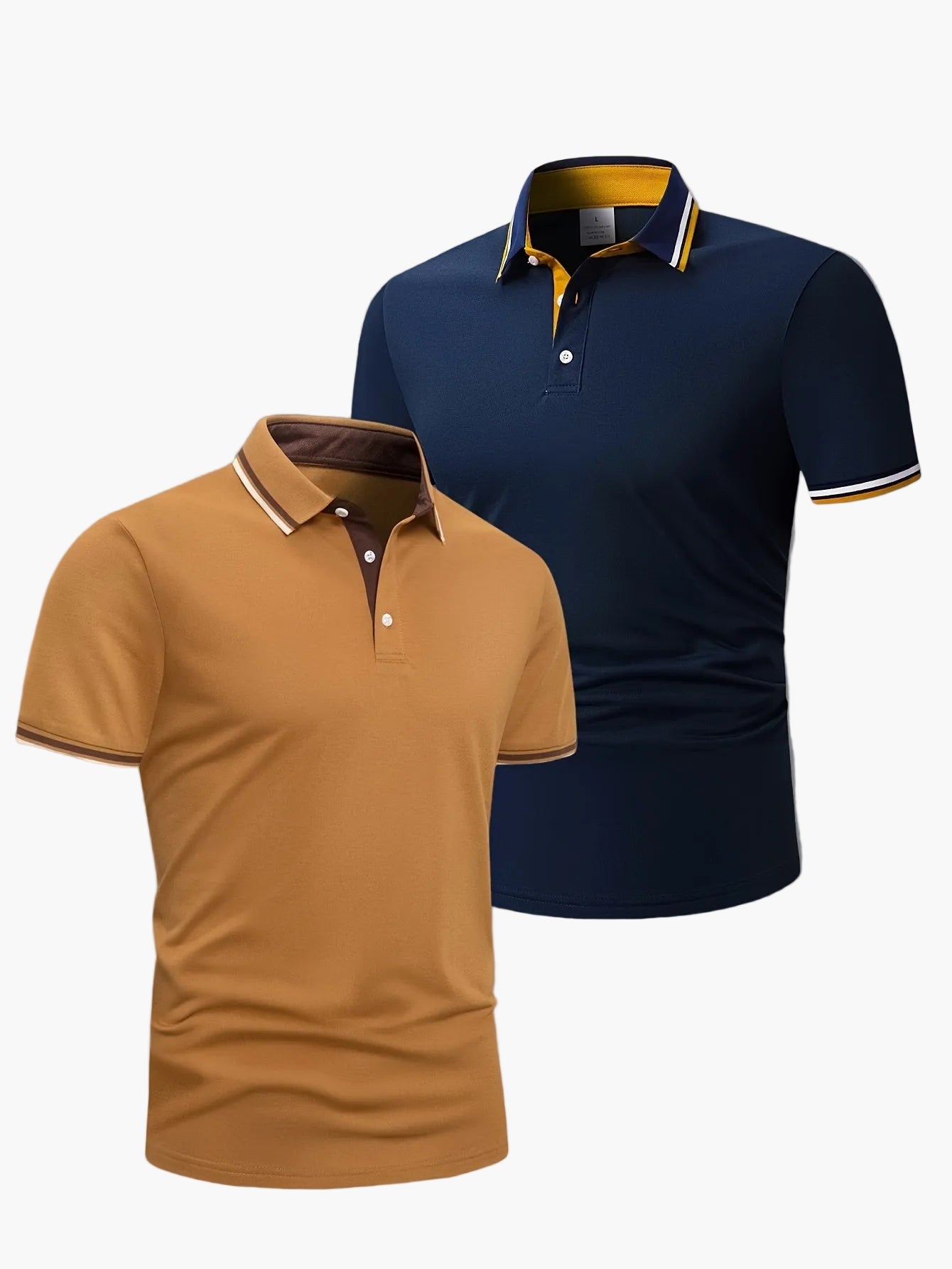 Herren Polo Shirt Set – Klassischer Freizeitstil für Alltag & Büro, 2er-Pack