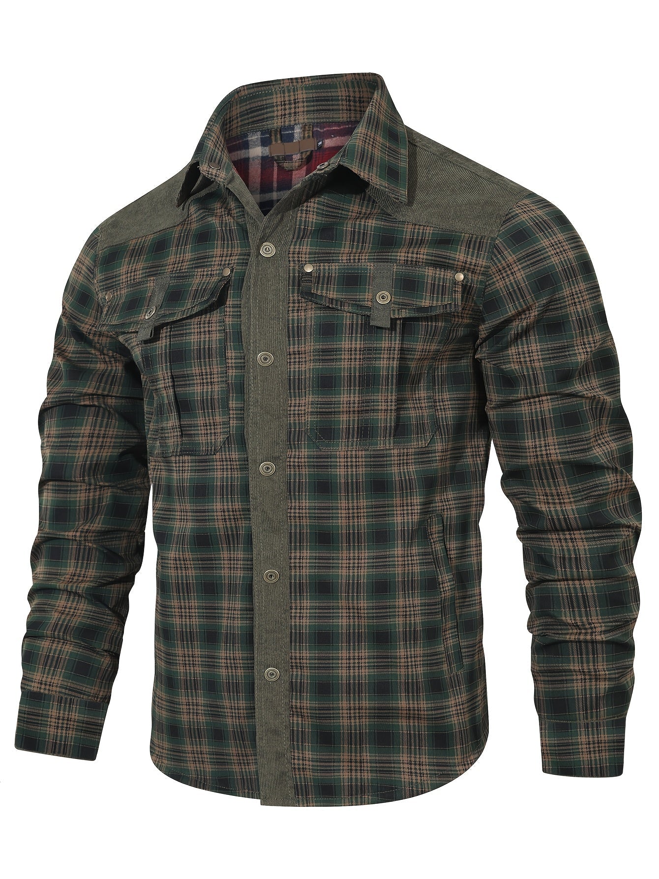 Herren Freizeithemd im Karo-Look – Stilvolles Outdoor Overshirt für Alltag und Freizeit