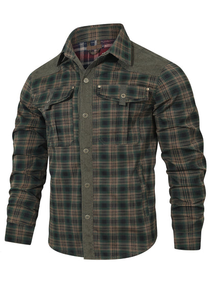 Herren Freizeithemd im Karo-Look – Stilvolles Outdoor Overshirt für Alltag und Freizeit
