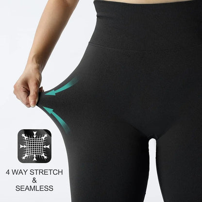 Damen Seamless Sportleggings High Waist Push-Up für Fitness & Alltag