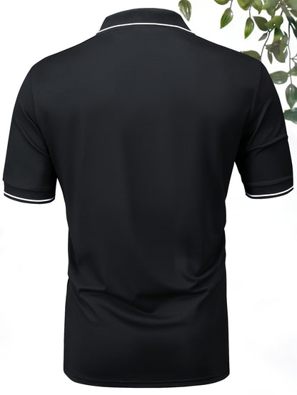 Herren Polo Shirt Modern Freizeitstil mit Kontrastkragen – Kurzarm, Bequemer Schnitt, Ideal für Alltag & Freizeit