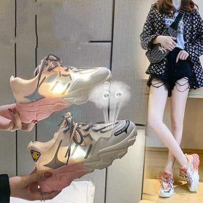 Hannah – Regenbogen-Plateauschuhe für Damen