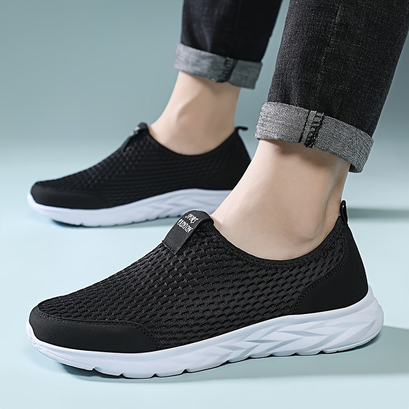 Herren Mesh-Slip-On Sportschuhe für Freizeit und Training – Atmungsaktive Sneaker