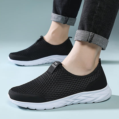 Herren Mesh-Slip-On Sportschuhe für Freizeit und Training – Atmungsaktive Sneaker
