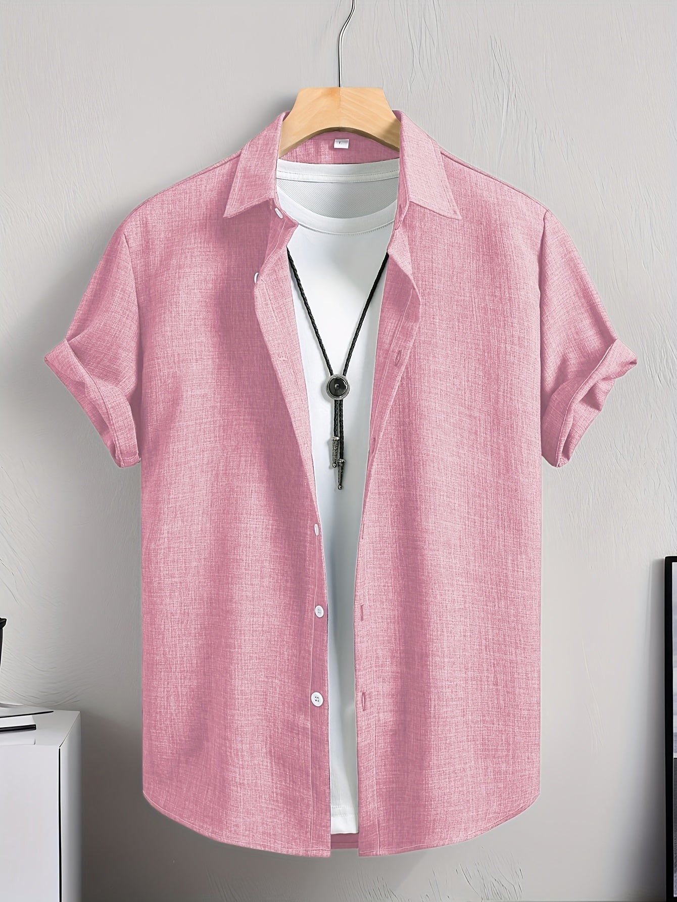 Herren Kurzarm Freizeithemd mit T-Shirt Layer-Look – Modernes Sommer Outfit für Alltag & Freizeit