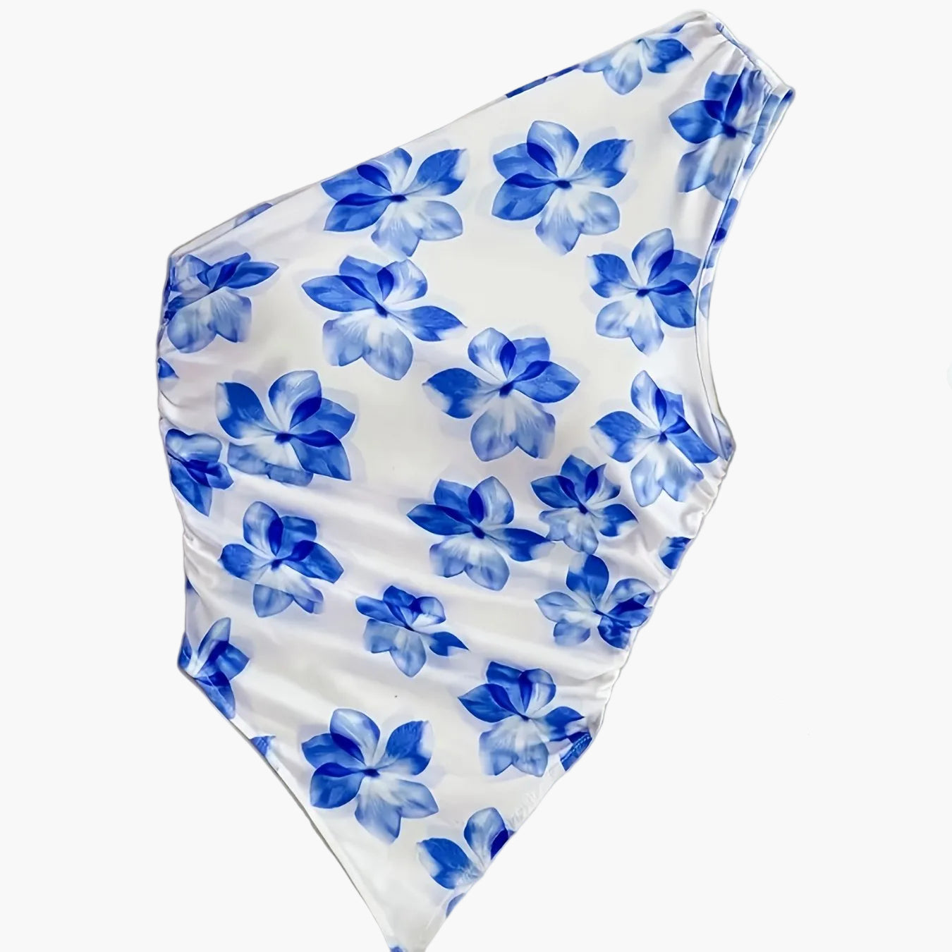 Damen Ein-Schulter Body mit Blumenmuster – Eleganter Sommer-Style für Alltag & Urlaub