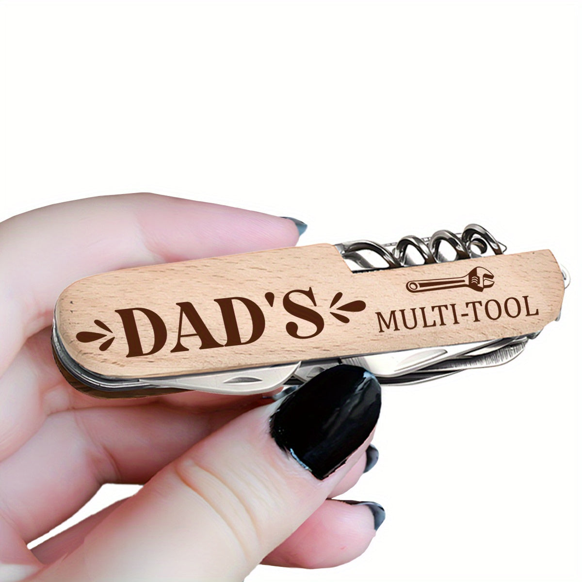 Vaterstags Multi-Tool für Herren – Klassisches Taschenmesser mit Gravur, Geschenkidee für Papa