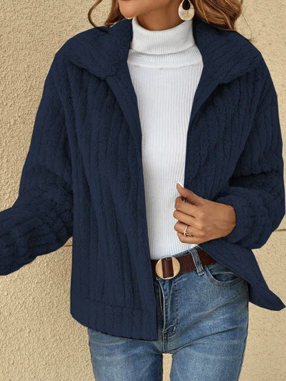 Vanessa – Damen Fleecejacke mit Reverskragen