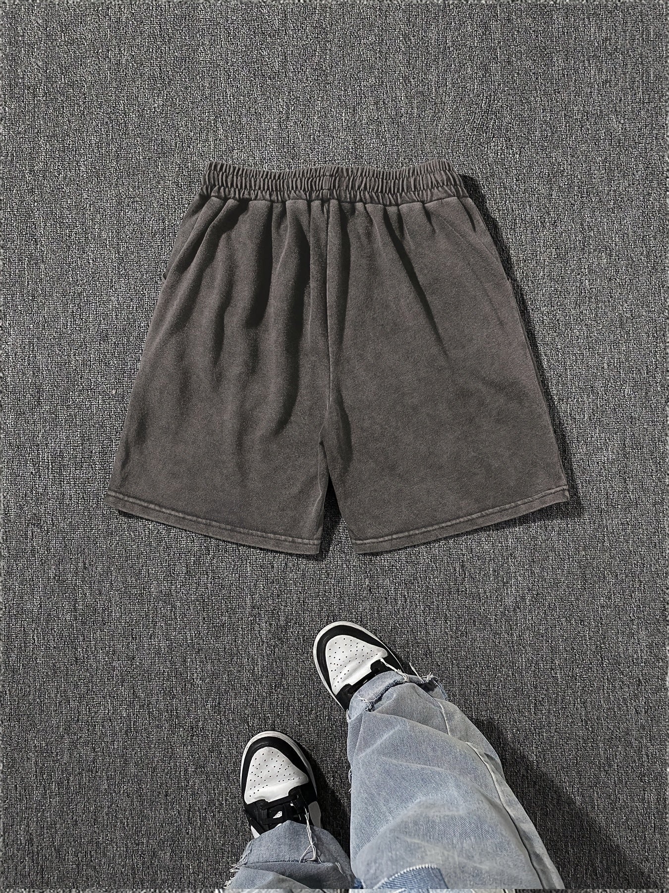 Herren Streetwear Shorts mit Hustle Print – Lässige Freizeithose für Sport & Alltag