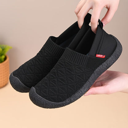 Damen Slip-On Strick Sneaker für Alltag und Freizeit