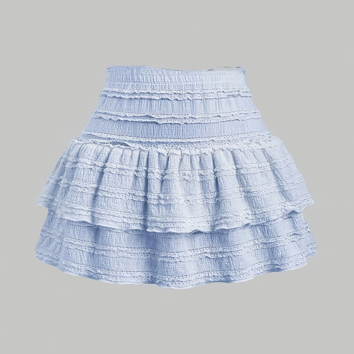 Damen Volant-Minirock im Boho-Stil – Verspielter Rüschenrock für Frühling und Sommer