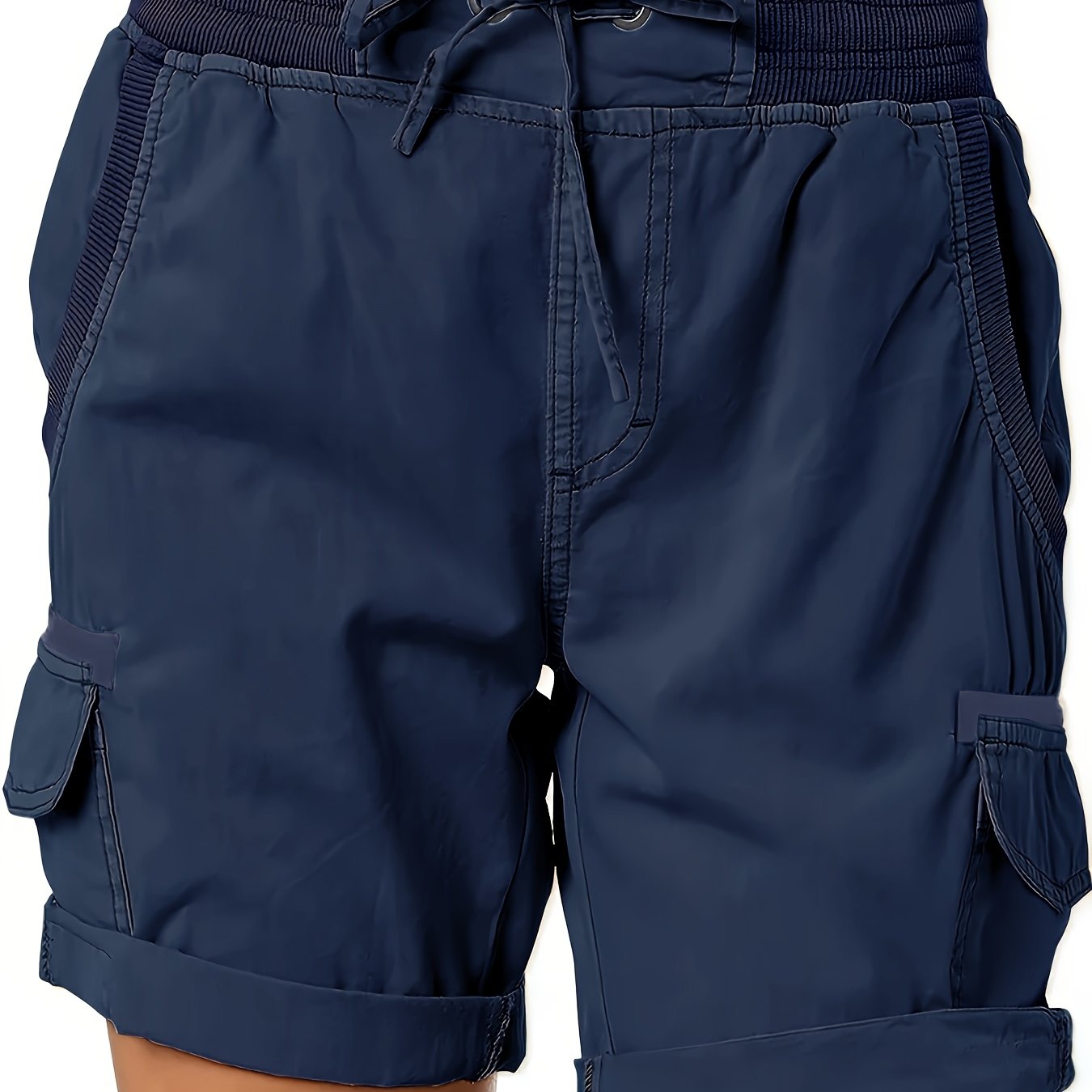 Damen Cargo-Bermuda Shorts mit Kordelzug – Bequemer Freizeit-Style für Sommer & Alltag