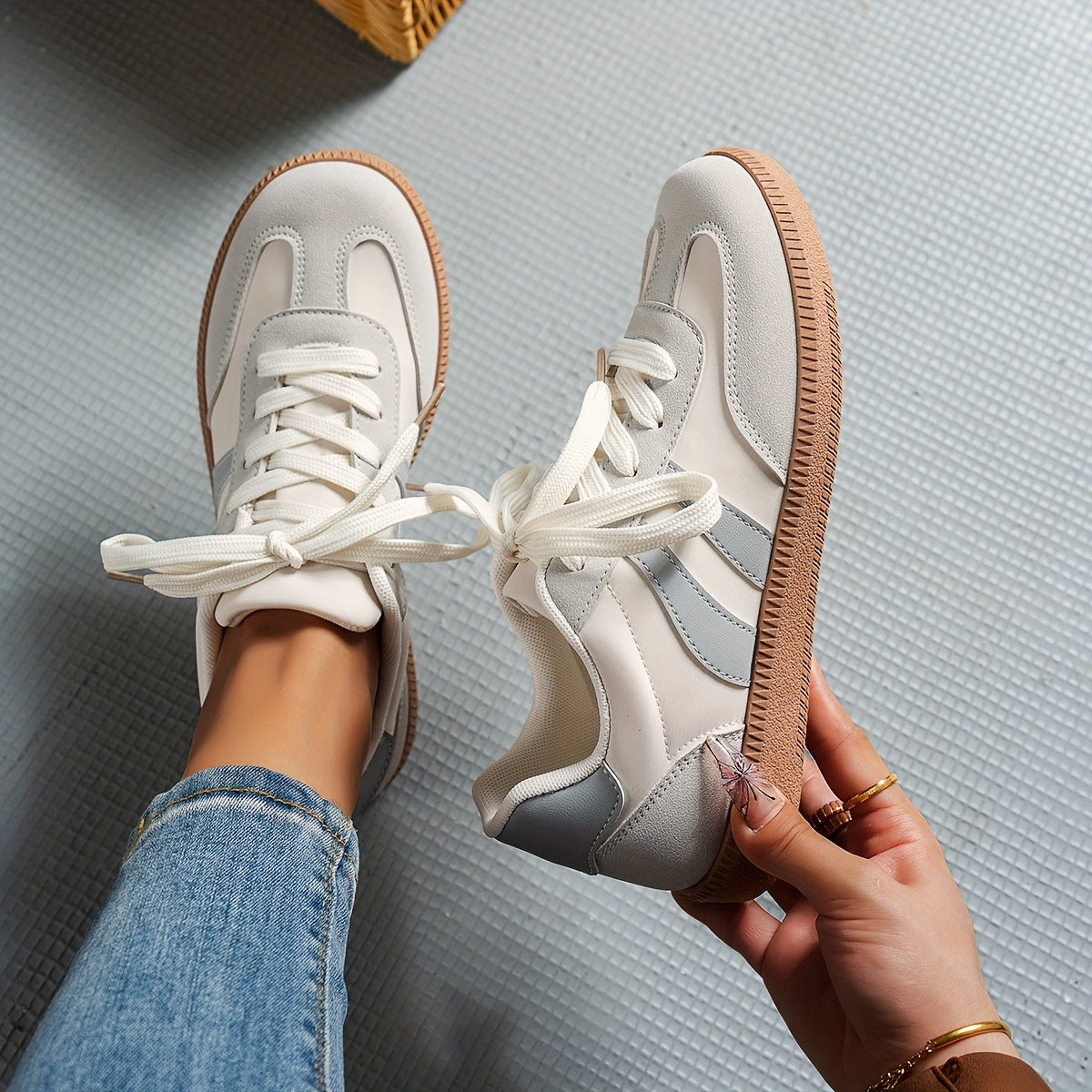 Damen Retro-Sneaker für Alltag & Freizeit – Klassischer Streetstyle