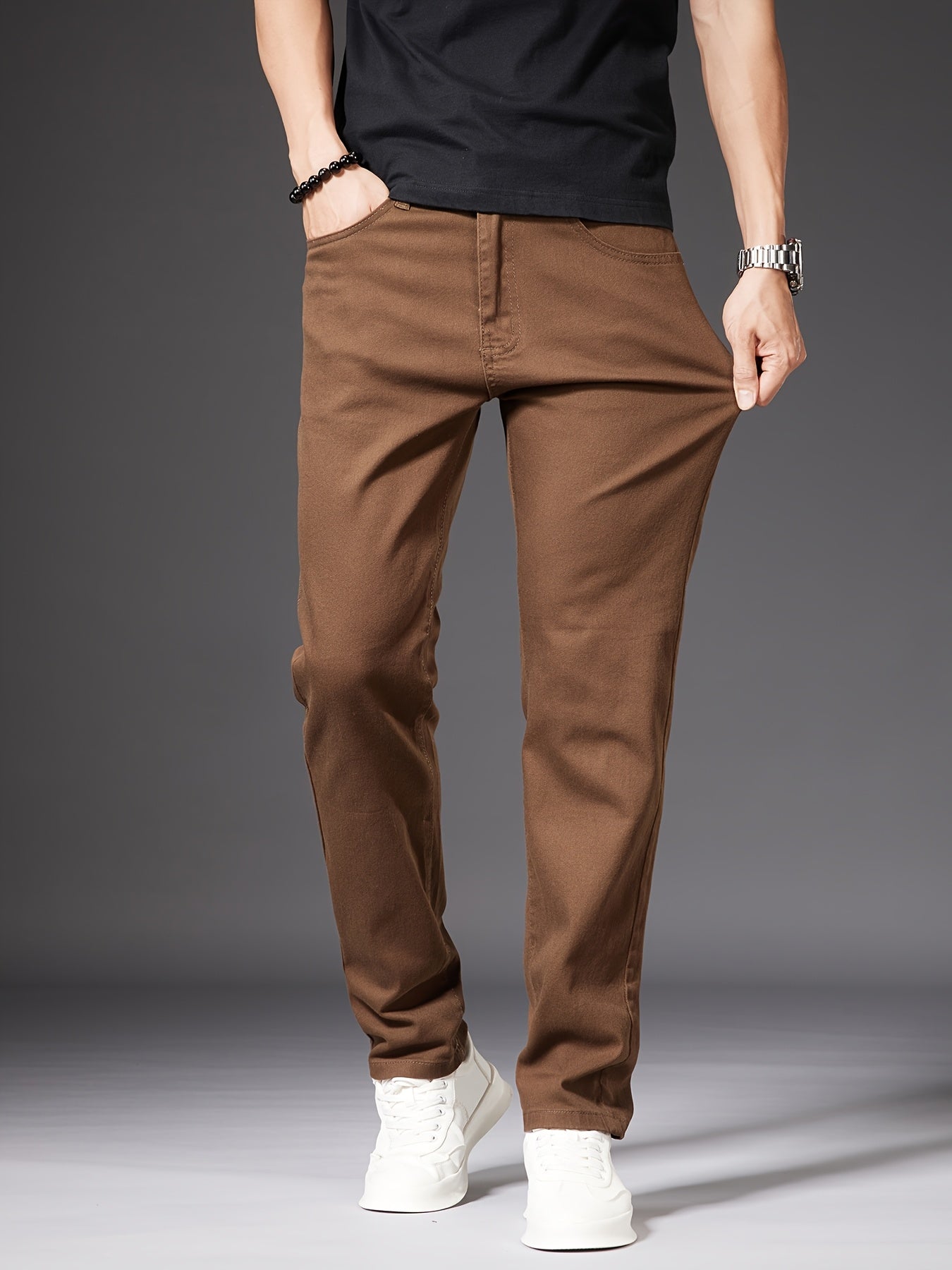 Herren Stretch Business Casual Hose – Modernes, vielseitiges Design für Beruf und Freizeit