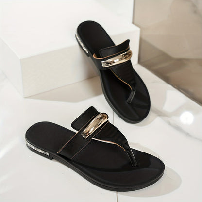 Damen T-Riemen Sandalen Elegant Stil für Strand & Freizeit