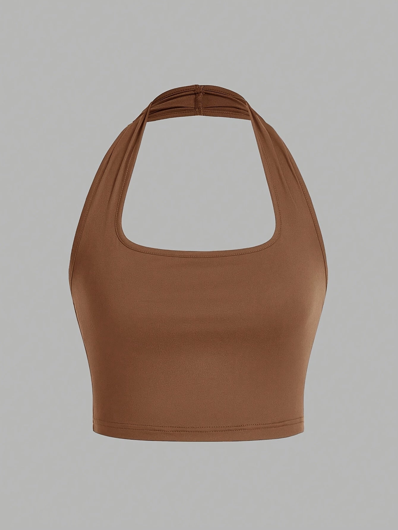 Damen Halterneck Crop Top – Rückenfrei, Sommer, Modisch, Freizeit