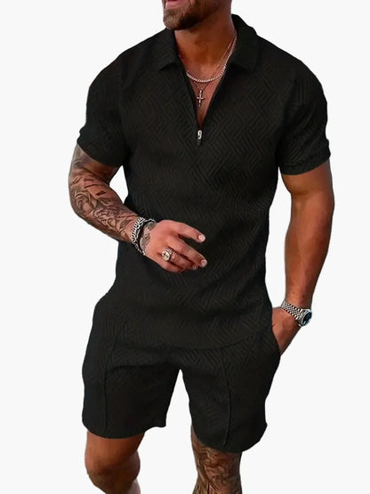 Herren Sommer Polo Set – Modernes Poloshirt & Shorts für Freizeit, Urlaub und Alltag