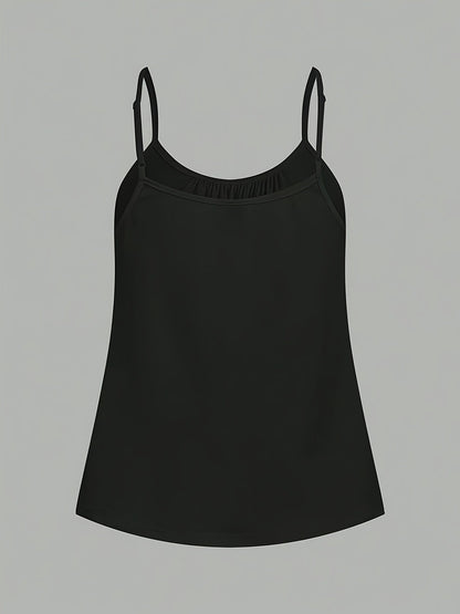 Damen Spaghettiträger Top Set – Locker geschnittene, elegante Basics für Alltag & Freizeit