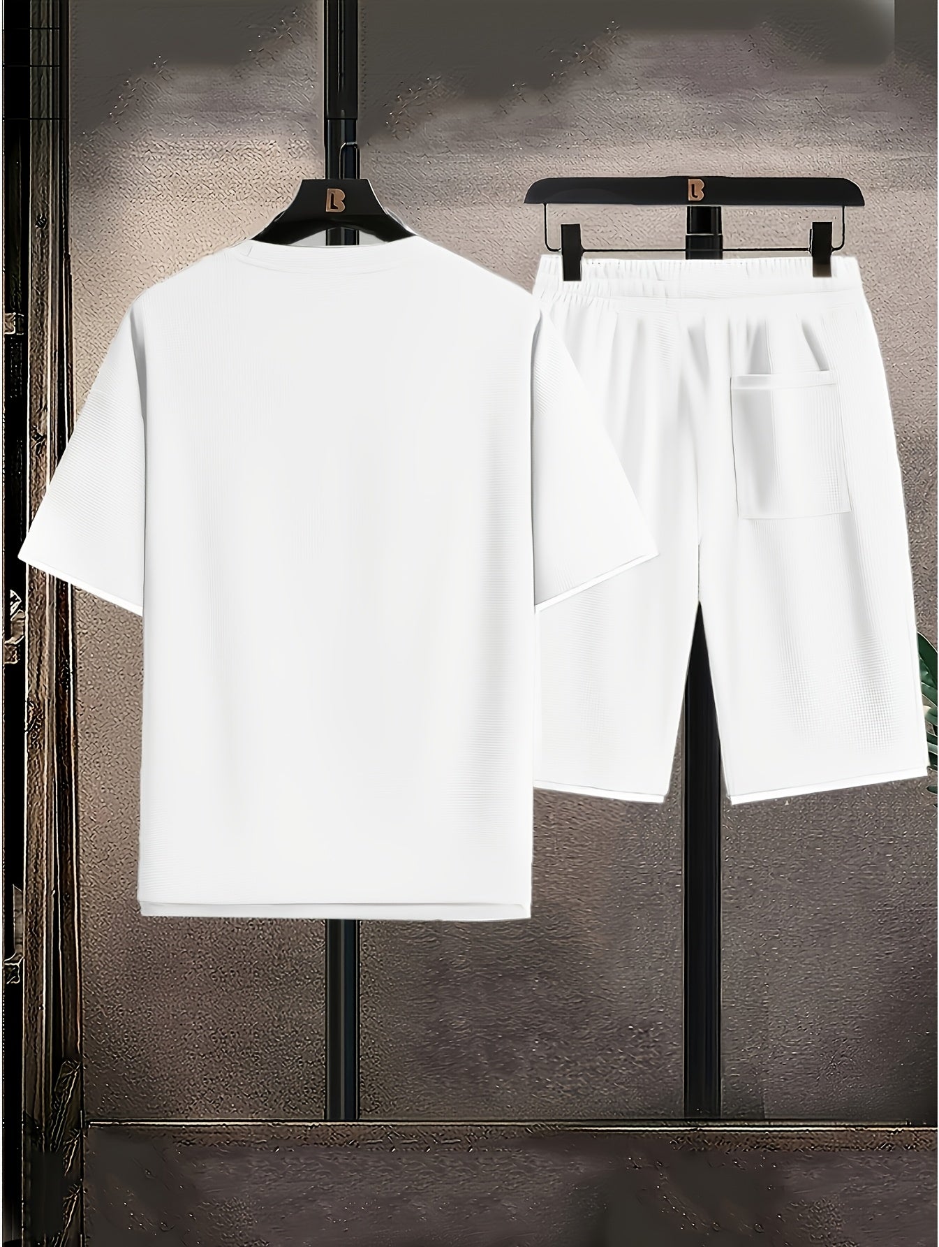 Herren Sommer Freizeitset – Sportlicher Kurzarm-Anzug mit Shorts für Alltag & Freizeit