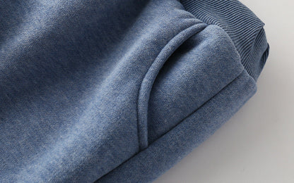 Zoe – Gepolsterte Lammvelours-Sweathose