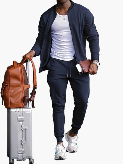 Herren Trainingsanzug Set – Sportlicher Freizeitanzug für Fitness, Reisen & Alltag