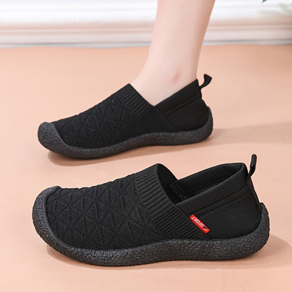 Damen Slip-On Strick Sneaker für Alltag und Freizeit