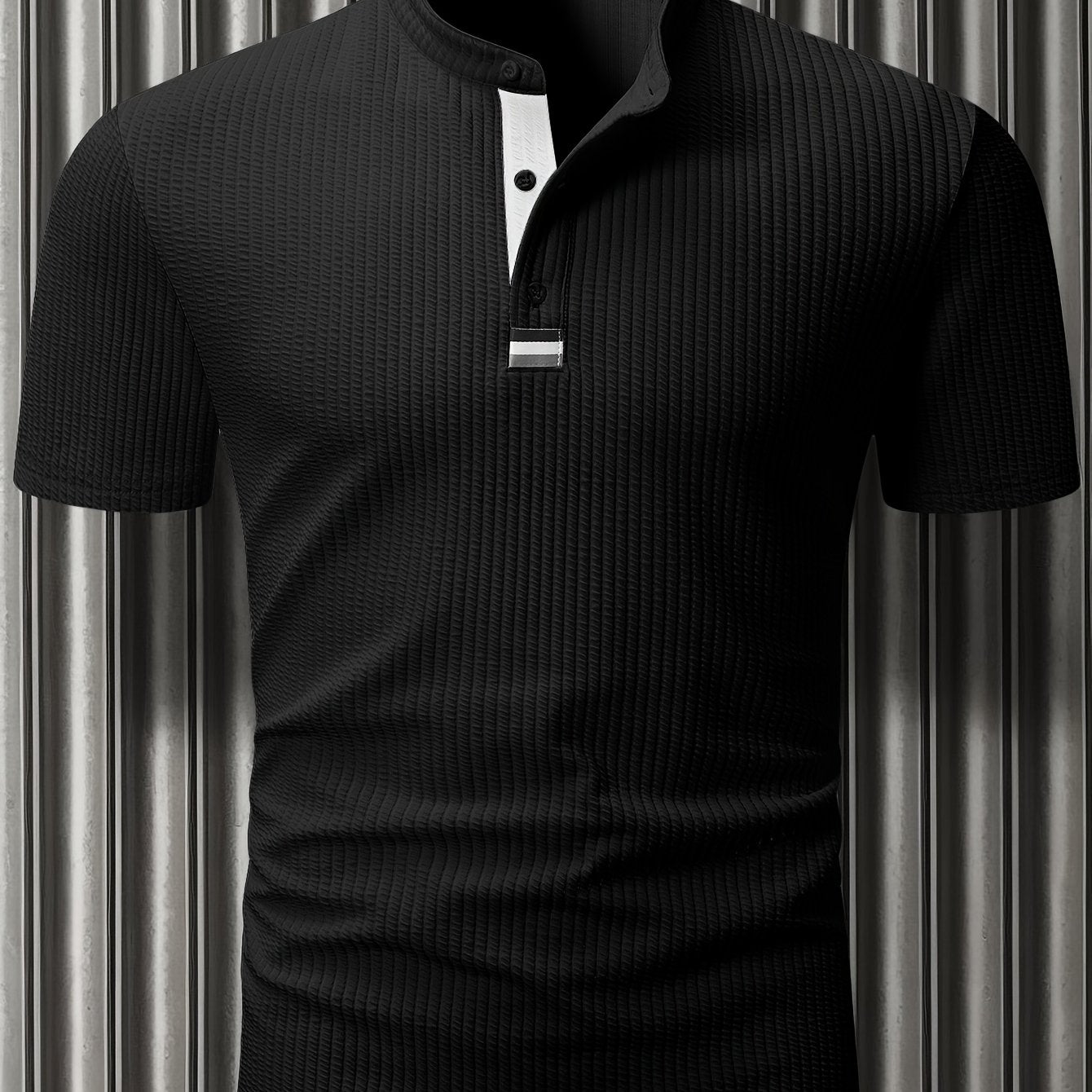 Herren Polohemd Modern Fit mit Stehkragen – Stilvolles Poloshirt für Büro und Freizeit