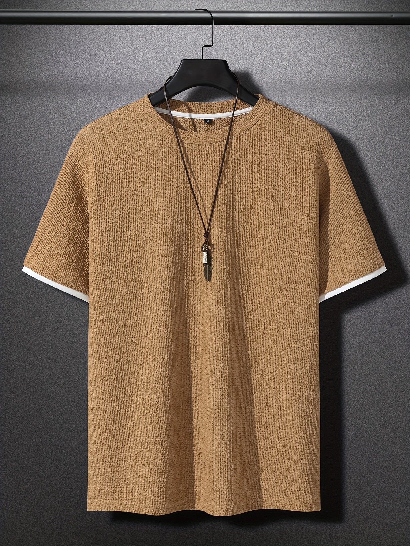 Herren T-Shirt Modern Kurzarm mit Struktur – Stilvolles Freizeitshirt, Lässiger Look, Urbaner Allrounder