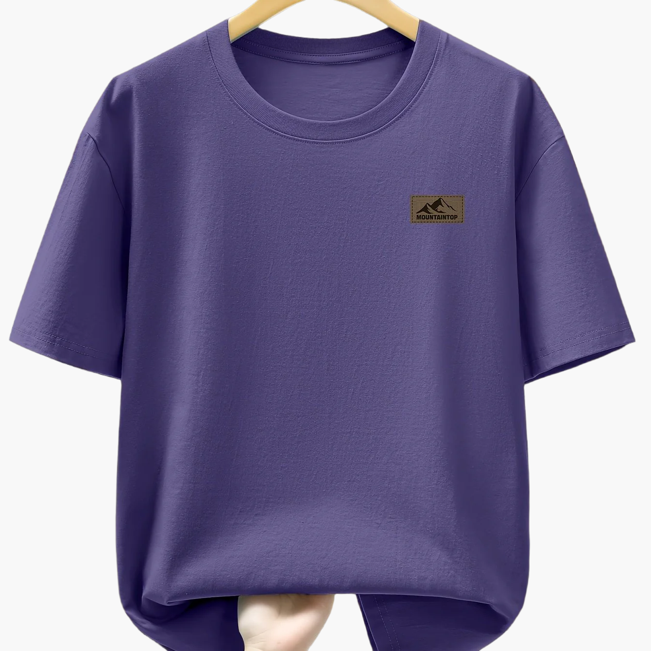 Herren T-Shirt mit Berg-Logo – Freizeit, Modern, Outdoor-inspiriert
