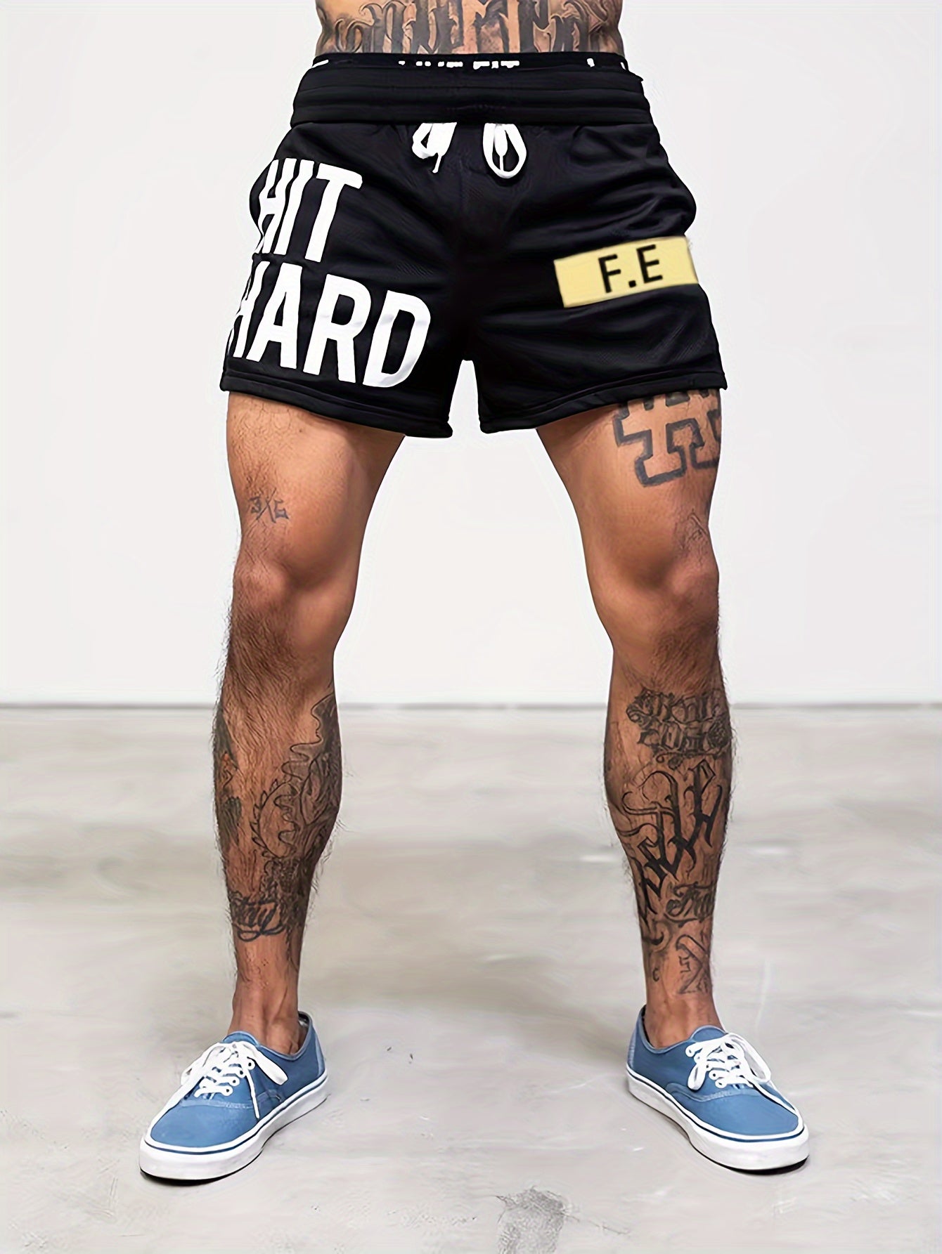 Herren Sportshorts Basketball „Hit Hard“ Streetwear Stil