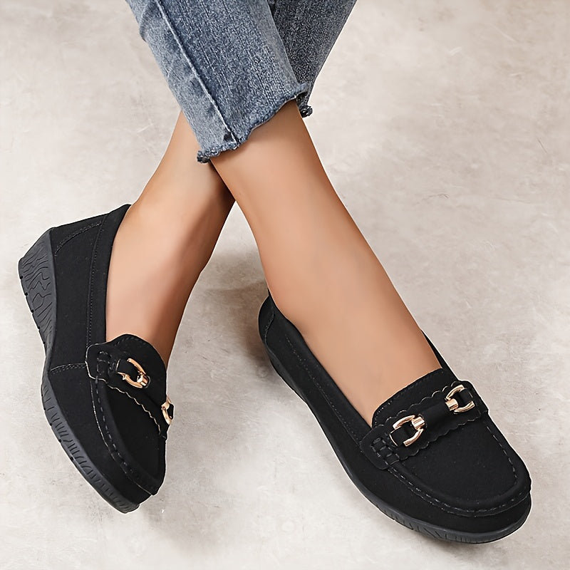 Damen Mokassins Elegant Komfort Slip-On Freizeit Loafer Schuhe