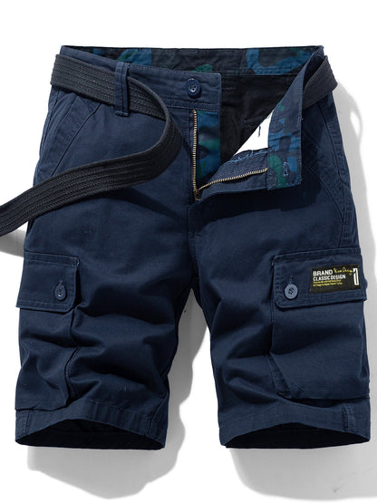 Herren Cargo Shorts Freizeit Klassisch mit Gürtel und Taschen