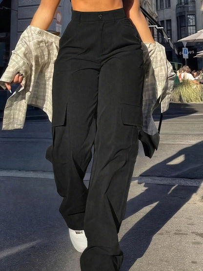 Damen Cargo-Hose im Y2K Streetstyle – Lockerer Schnitt für Alltag & Freizeit