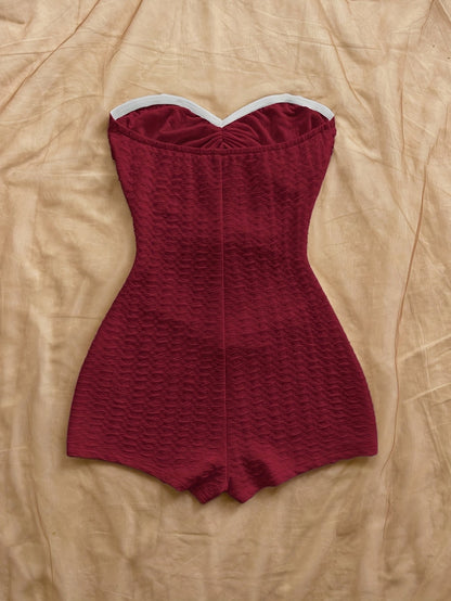 Damen Badeanzug Retro-Style mit Leopardenmuster und Cut-Outs – Eleganter Einteiler für Strand und Pool