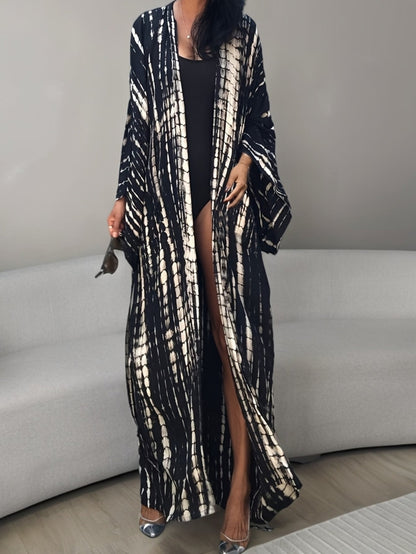Damen Maxikleid Kimono Style – Eleganter Überwurf für Strand und Urlaub