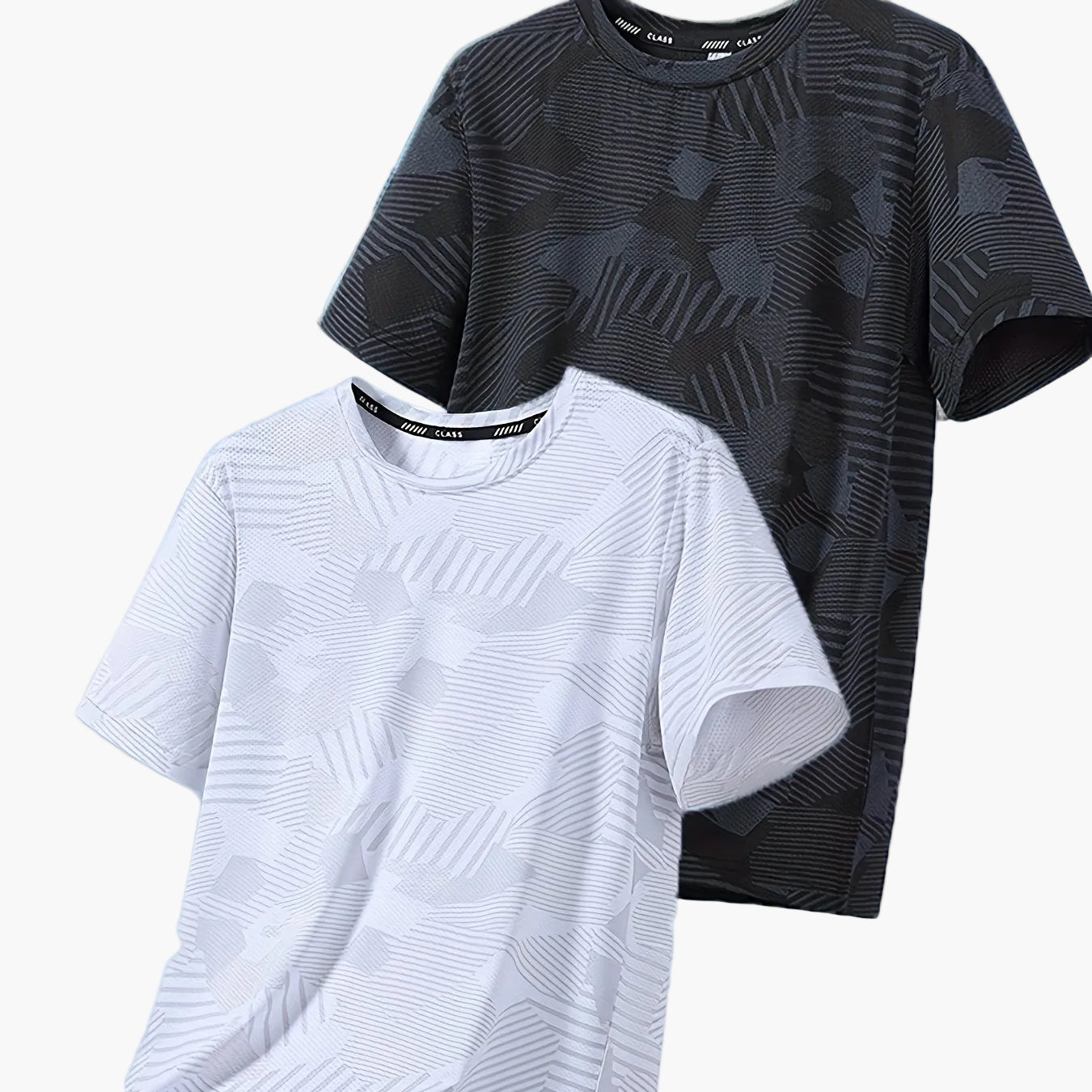 Herren Funktions-T-Shirts – Lässige Sommeroberteile mit tropischem Muster, ideal für Freizeit und Sport