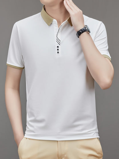 Herren Polohemd mit Kontrastkragen – Stilvolles Freizeit- und Business-Poloshirt