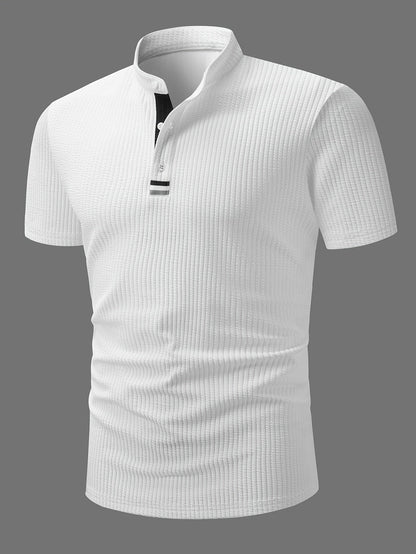 Herren Polohemd Modern Fit mit Stehkragen – Stilvolles Poloshirt für Büro und Freizeit