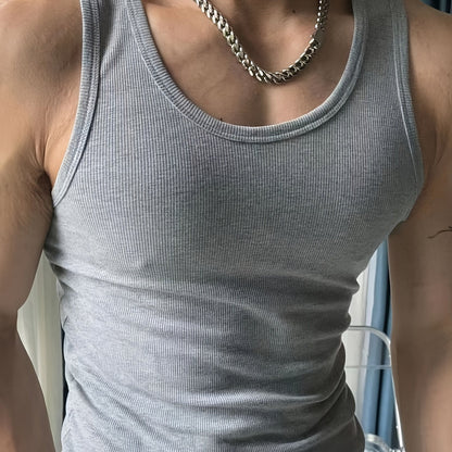 Herren Tanktop im sportlichen Stil – Figurbetontes Basic für Fitness und Freizeit