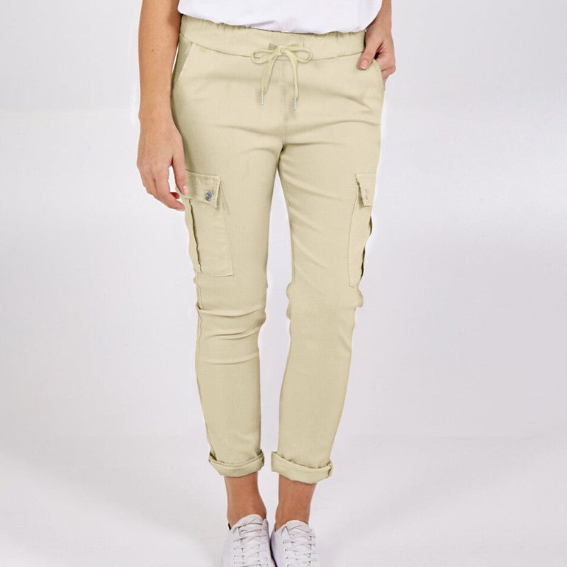 Kim – Cargo-Hose mit Taschen und Kordelzug